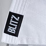 Blitz Judo Gi White 1/140cm - Traditional Wrap Uniform with White Belt view 7
