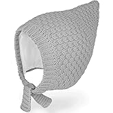 JELLYTREE Baby Hat Winter Bonnet Toddler Earflap Hat Warm Thick Knit Infant Cotton Lined Pixie Gnome Beanie Set 3m 6m 12m