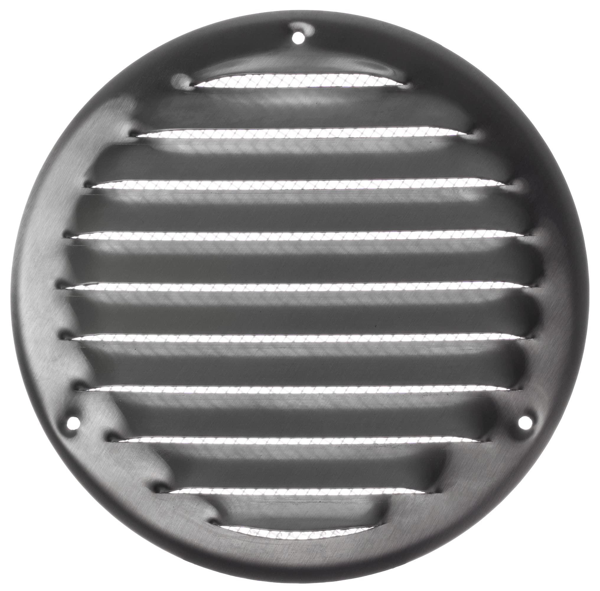 LIRAST 125mm Vent Cover Stainless Steel - 5 inch Wall Vent Cover with Insect Mesh - Round Ceiling Soffit Vents - External Vent Cover - Metal Ventilation Grilles - Air Vent Covers for Walls