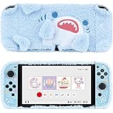 GeekShare Cute Plush Protective Case Cover - Shock-Absorption and Anti-Scratch Skin Case Compatible with Switch OLED Model - 