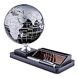 TOPCRED World Globe 5.5 Inch Solar Globe Rotated by