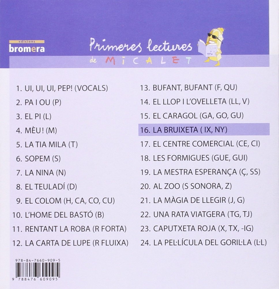 La Bruixeta Primeres Lectures De Micalet Versio Majuscules Valencian Edition Soler Cobo Teresa Amazon Com Books