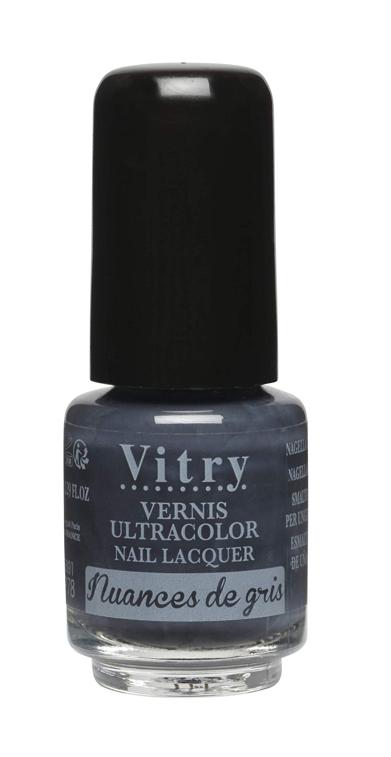 Vitry Mini Nail Polish, Shades of Gray