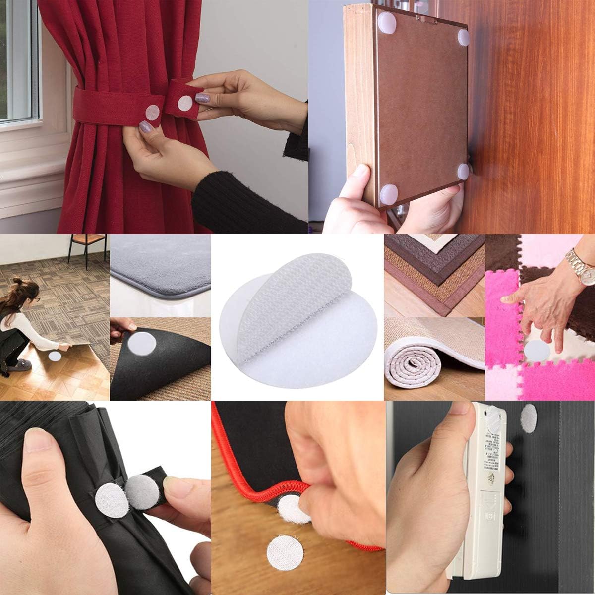 BRAVESHINE 12 Pack Round 38mm Double Sided Sticky Tape, Heavy Duty Sticky Adhesive Pads - Image 5