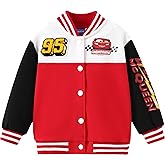 Disney Marvel Spider Man Bomber Jacket Toy Story Cars Mcqueen Varsity Cardigan Lightweight Coat Snap Button Sweatshirts 2-13Y
