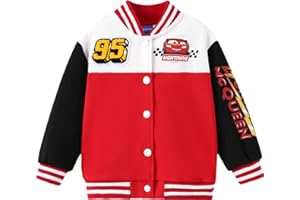 Disney Marvel Spider Man Bomber Jacket Toy Story Cars Mcqueen Varsity Cardigan Lightweight Coat Snap Button Sweatshirts 2-13Y