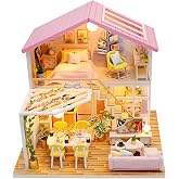Funsland DIY Book Nook Kit -Casa de Muñecas en Miniatura de Madera,3D Puzzle con Muebles y Luces LED,Manualidades Adultos Regalos Creativos para Fiestas de Cumpleaños para Niños y Niñas Funsland DIY Book Nook Kit -Casa de Muñecas en Miniatura de Madera,3D Puzzle con Muebles y Luces LED,Manualidades Adultos Regalos Creativos para Fiestas de Cumpleaños para Niños y Niñas