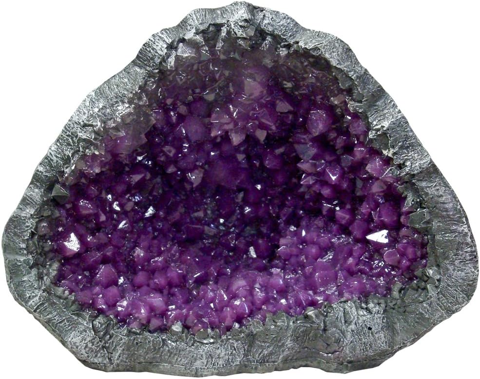 Blue Ribbon EE-1136 Skull Geode Stone Exotic Environments Aquarium Ornament, purple, 6.5 inch (EE-1130)