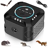 Rodent Repellent Ultrasonic Repeller for Home,360°Ultrasonic Pest Repeller Indoor,Upgraded Mice Rat Repellent with Flashing Light for Attic Garage Crawlspace Basement,Multi-Mode Variable Frequency