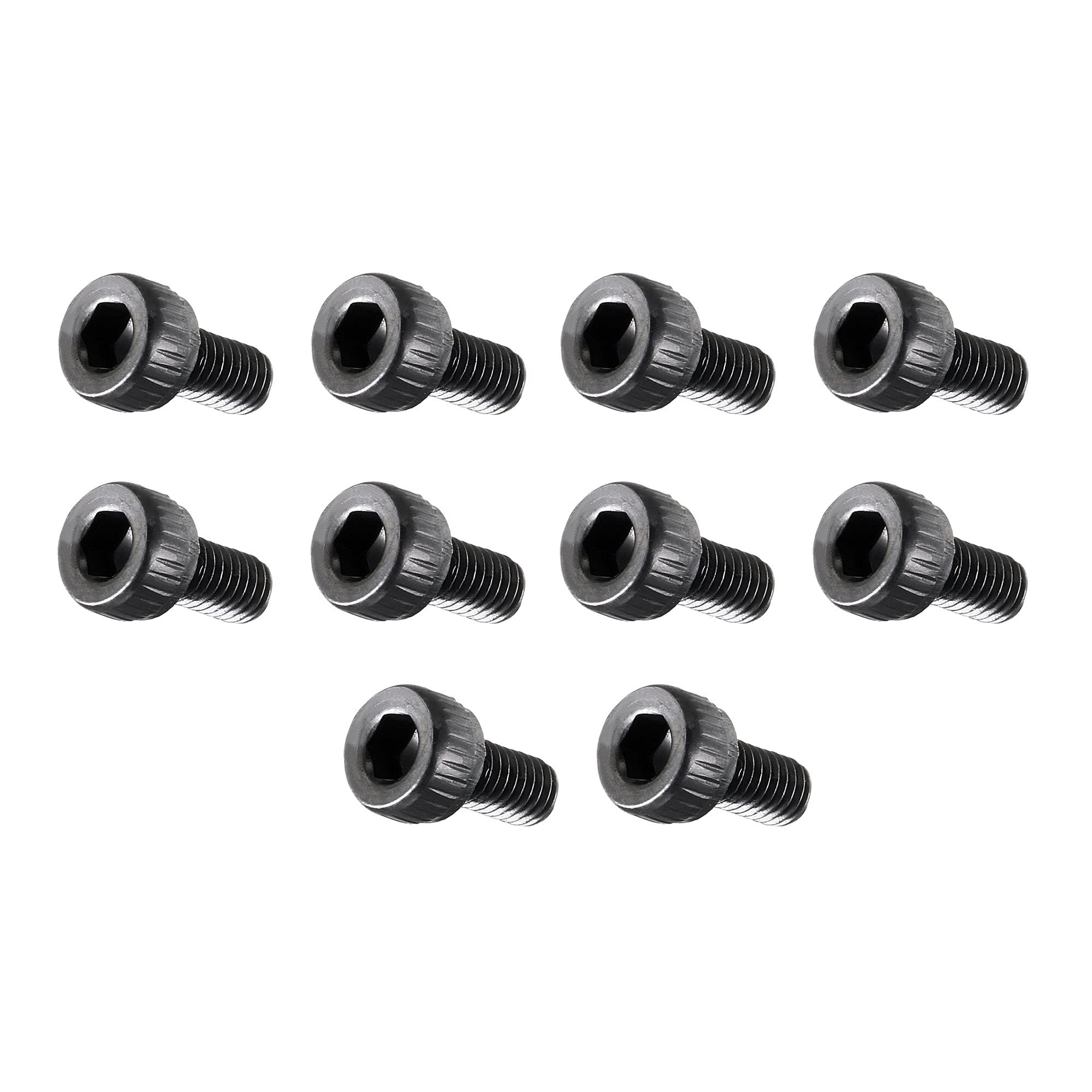 MACHSWON M3x6mm Hex Socket Head Cap Screws Bolts Full Thread 12.9 Grade Alloy Steel Black Oxide Finish Allen Socket Drive Machine Screws 100Pcs