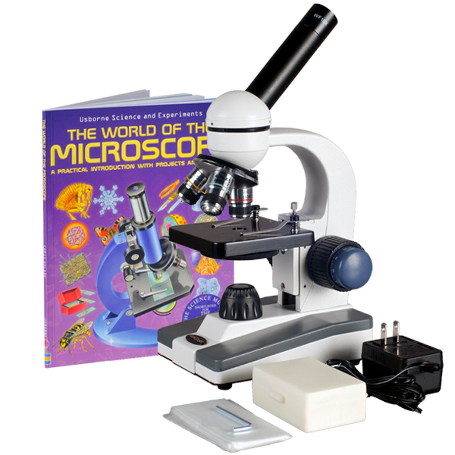 AmScope M150CPB10WM Compound Monocular Microscope, WF10x