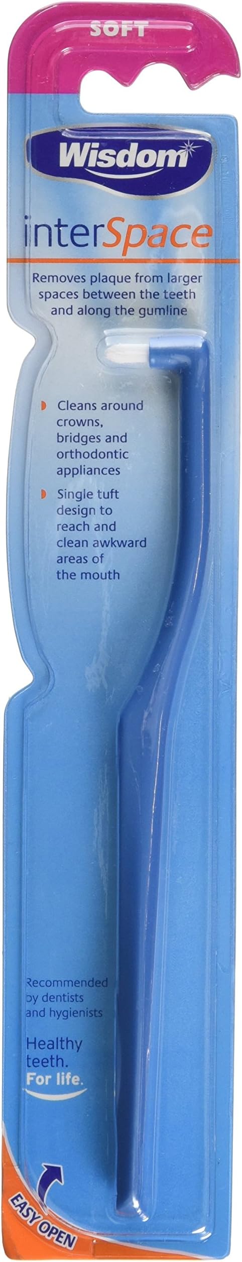 Wisdom InterSpace Soft Toothbrush 3 Pack – Targeted Cleaning Gentle Bristles