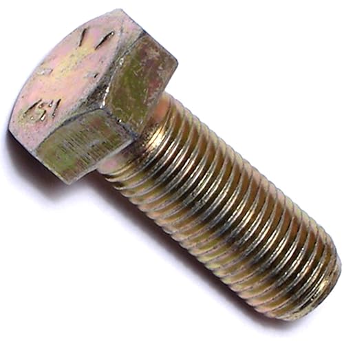 Hard-to-Find Fastener 014973252557 Grade 8 Fine Hex Cap Screws, 3/8-24 x 1, Piece-8, Yellow