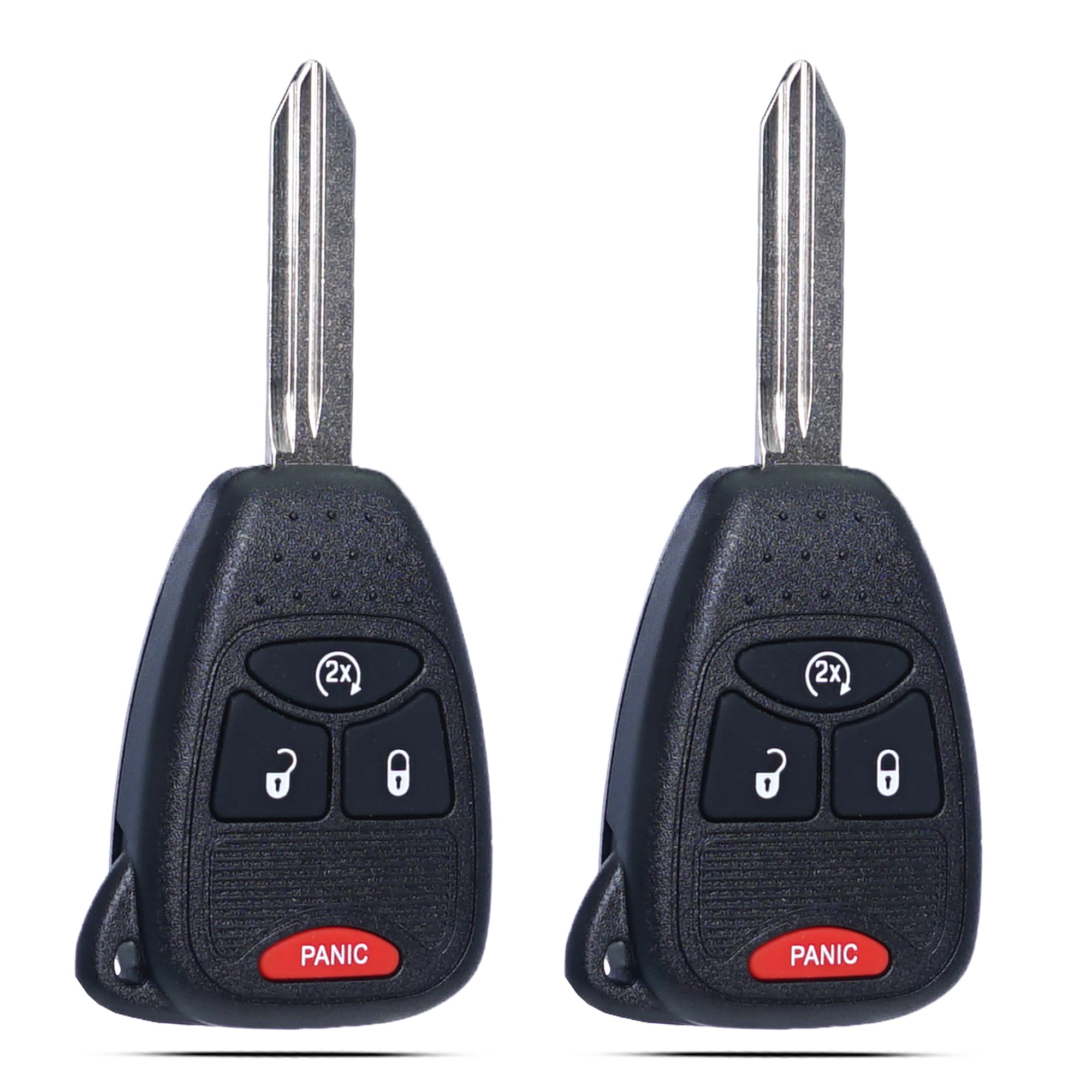 Photo 1 of SUPALAND Key Fob Keyless Entry Fits for Jeep Wrangler Patriot Compass 2007-2011 2012 2013 204 2015 2016 / Dodge RAM 1500 Caliber Dakota Remote Control Head Key Replacement OHT692713AA OHT692427AA
