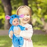 Carreuty Blue 14-17 Inch Doll Clothes Overalls 3-Piece Set with Hanger Socks view 5