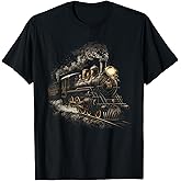 Train Vintage Locomotive Model Railroad Train Lover T-Shirt