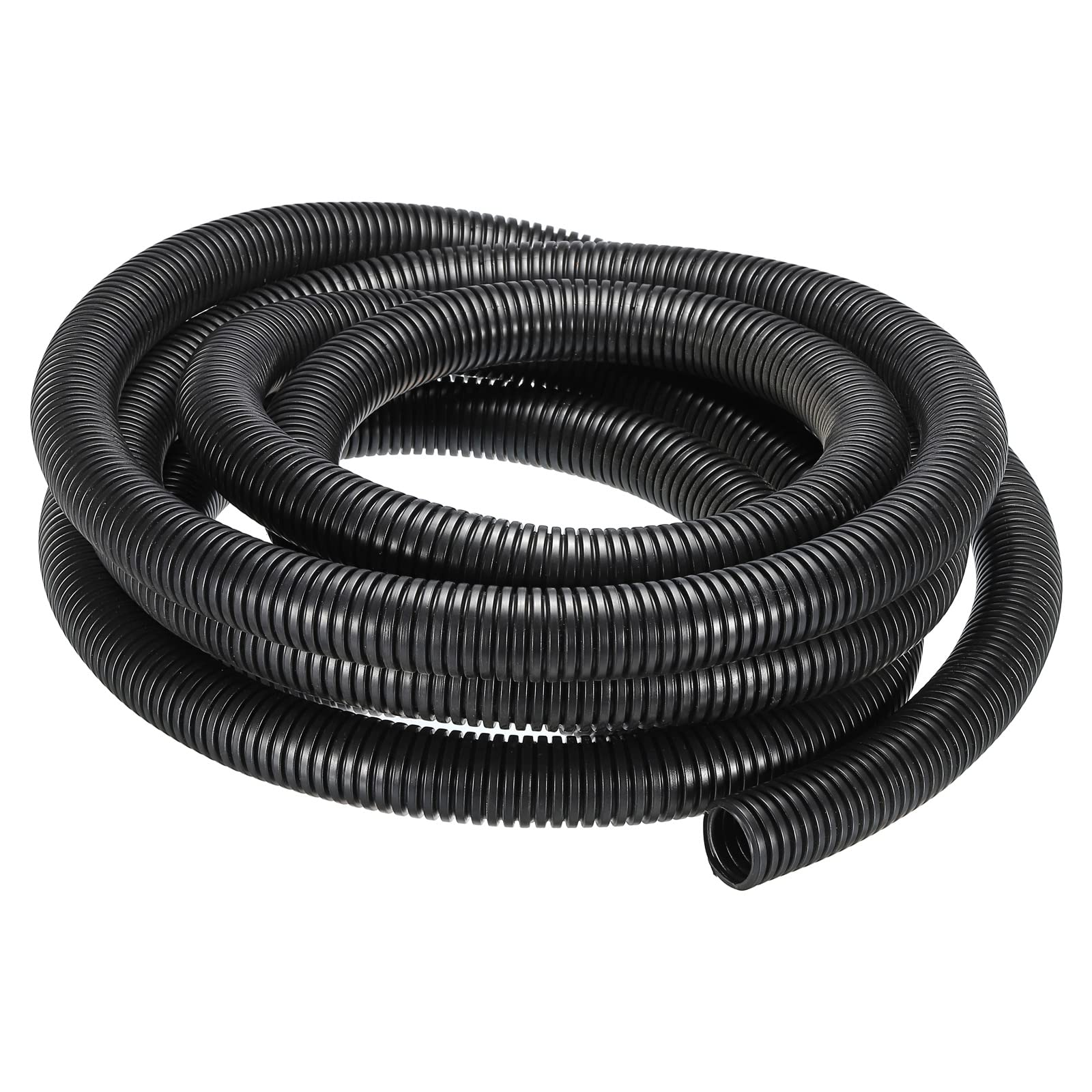 DMiotech 28mmx23.0mmx4m Nylon Non-Split Corrugated Tubing Indoor Outdoor Cord Management for Wrap Tidy Office Garden