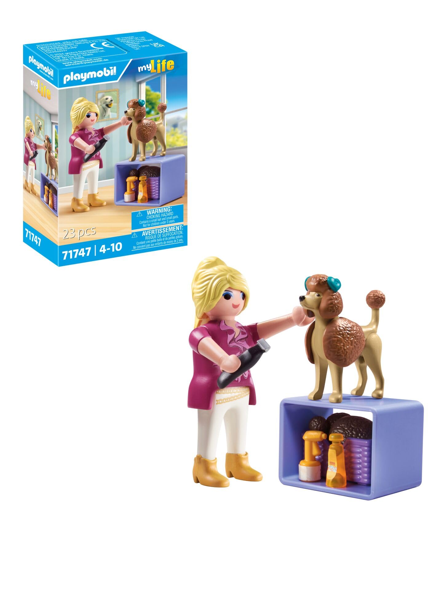 Playmobil Dog Groomer – Pet Stylist Figure with Grooming Tools & Accessories for Creative Play