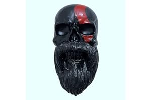 Kqcibz Skull Helmet Holder Motorcycle Beard Helmet Holder Essential for Motorcycle Helmet Stand Crafts for Wall Decor