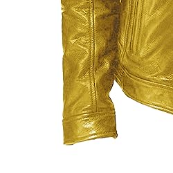 SWJGLITTR Men Slim Fit Motorcyle Leather Jacket
