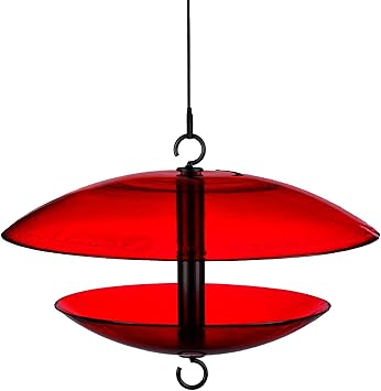 Amazon Com Mosaic Birds M380 200 06 Baffle Dome Bird Feeder Red