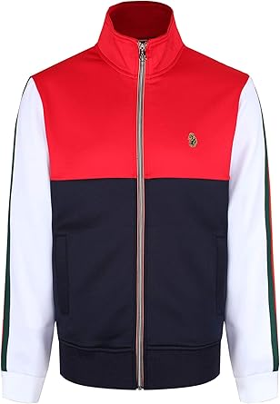 mens funnel neck zip through sweatshirt