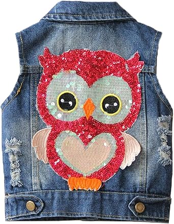 little girls denim vest