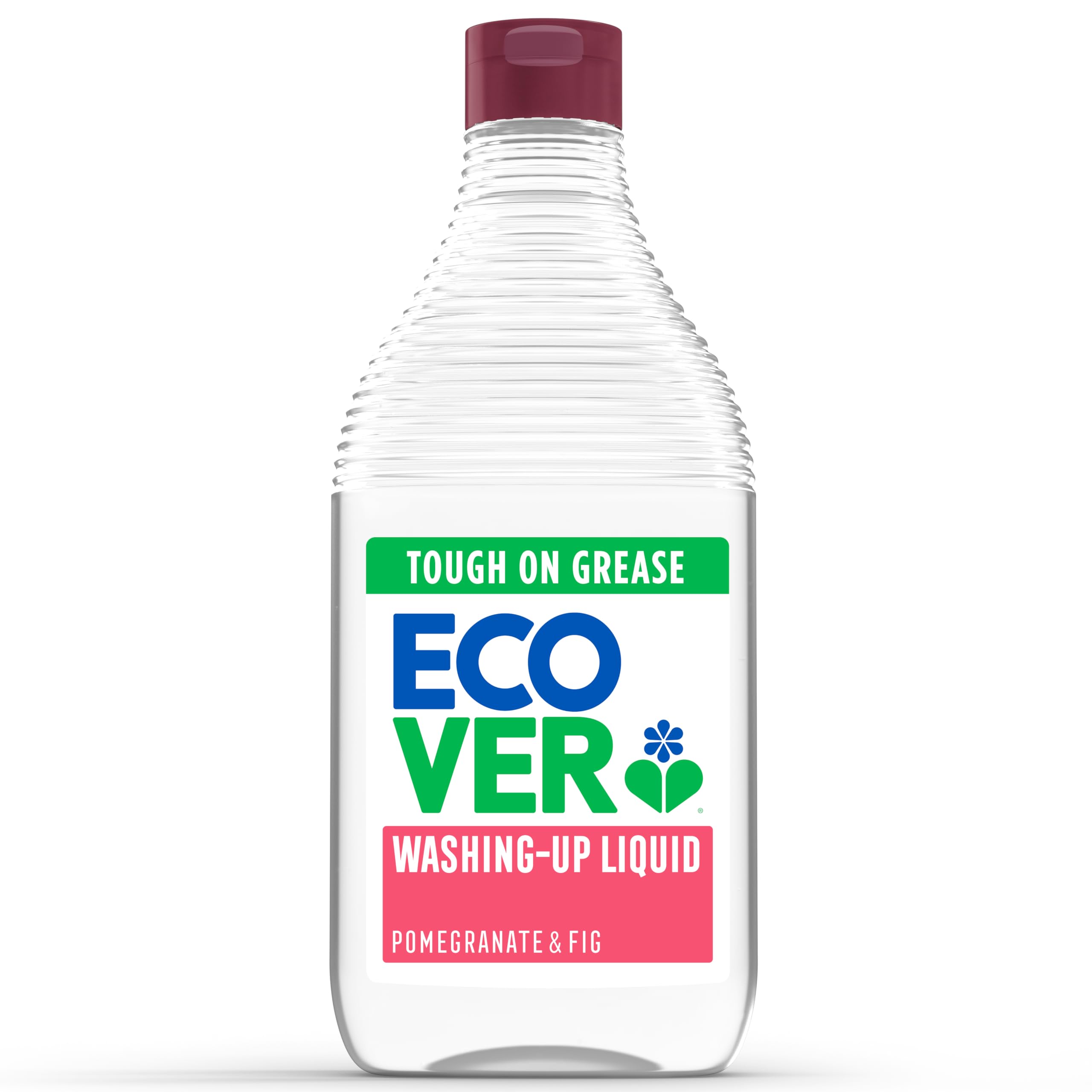 Ecover Washing Up Liquid, Washing Up Soap, Tough on Grease and Grime, Fresh Pomegranate and Fig Scent,1 x 450 ml