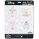 Disney Winnie The Pooh and Friends Adhesive Vinyl Decals - Adorable Winnie The Pooh Stickers for Car or Truck, 1 Pack (4 Count)