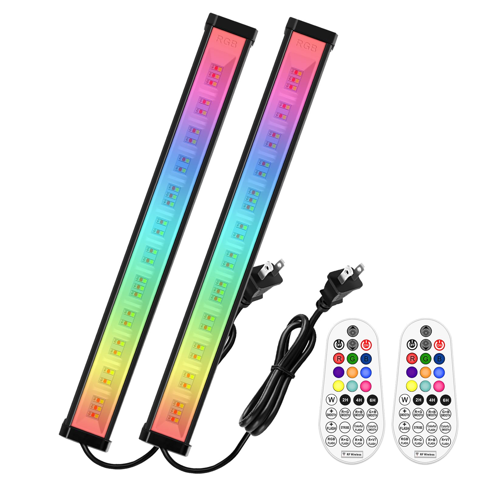 Photo 1 of MEIKEE 42W RGBW Wall Washer Light, 3350lm, IP66 Waterproof Wash Light Bar with Remote, Color Changing Wash Flood Strip Lighting for Stage Party Wedding Christmas Decoration 2 Pack