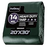 Patiobay Tarp 20x30 Feet, 14 Mil Large Waterproof