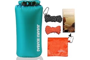JIUSAIRUI 7.8Oz Ultralight Bear Bag Hanging Kit: 30D Waterproof Bear Proof Food Storage for Backpacking and Camping Alternative to Bear Canister