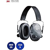 3M Peltor Tactical 6-S Slim Line Electronic Headset, Hearing Protection, Gray, Ear Protection, NRR 19 dB, Great for hunters and shooters