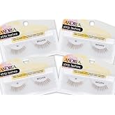 Andrea False Lashes Style 53 - Brown, Lightweight, Natural-Looking False Eyelashes for Everyday Wear Fake Eyelash Extension, Reusable Strip Lashes, 4 Pairs
