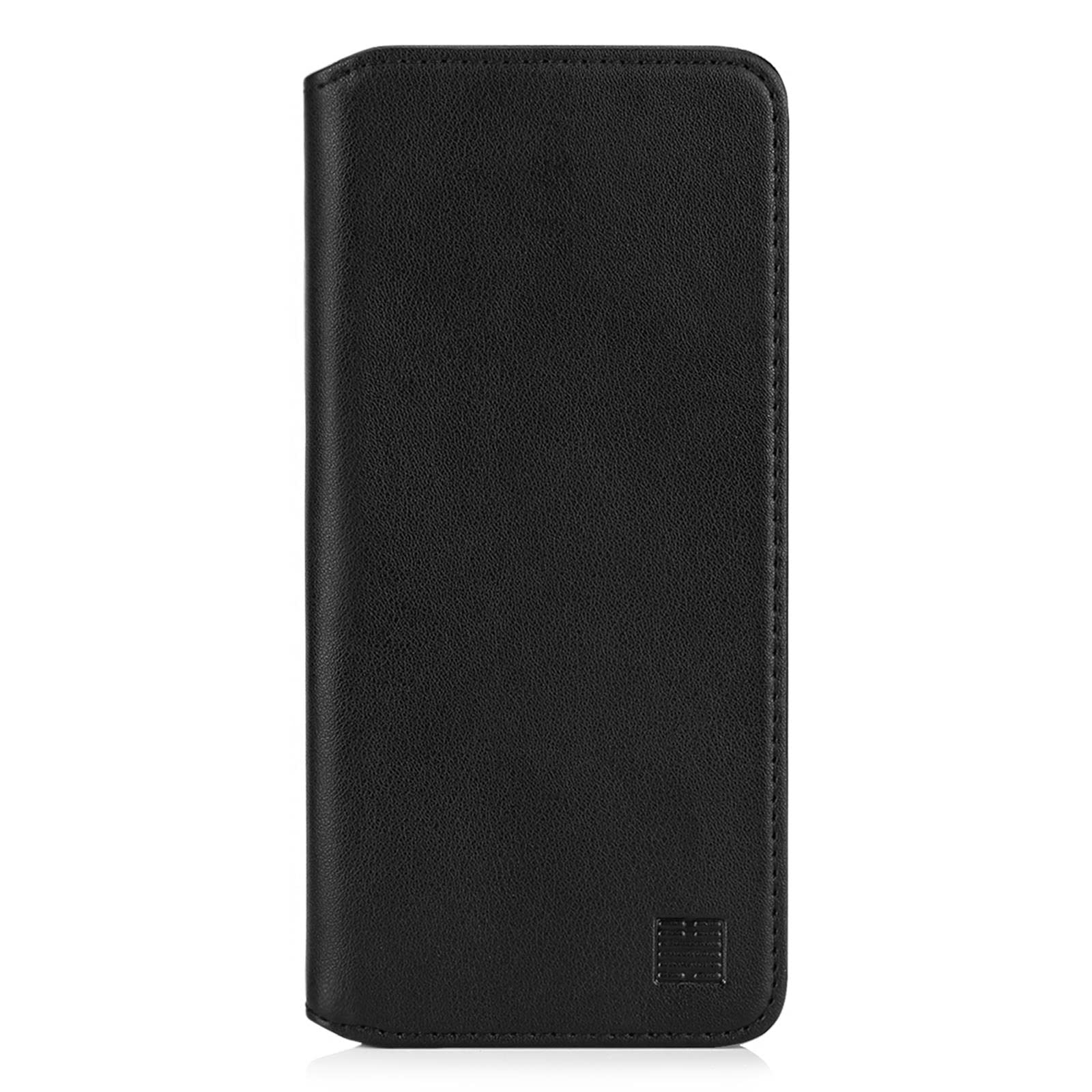 32nd Classic Series 2.0 - Real Leather Book Wallet Flip Case Cover For Nokia 5.3 (2020), Real Leather Design With Card Slot, Magnetic Closure and Built In Stand - Black