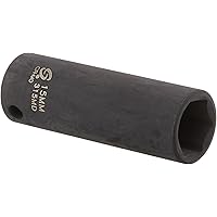 Sunex 1/4-Inch Drive 15mm Impact Socket - Professional Grade Tool