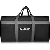 ZALALAS Foldable Duffle Bag, 96L Extra Large Travel Duffel bag Lightweight Weekender Bag for Men Women Water-proof & Tear Resistant,Black