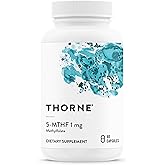 THORNE - 5-MTHF - Methylfolate (Active B9 Folate) Supplement - Supports Cardiovascular Health, Fetal Development, Nerve Health, Methylation & Homocysteine Levels* - 60 Servings - 5-MTHF 1mg