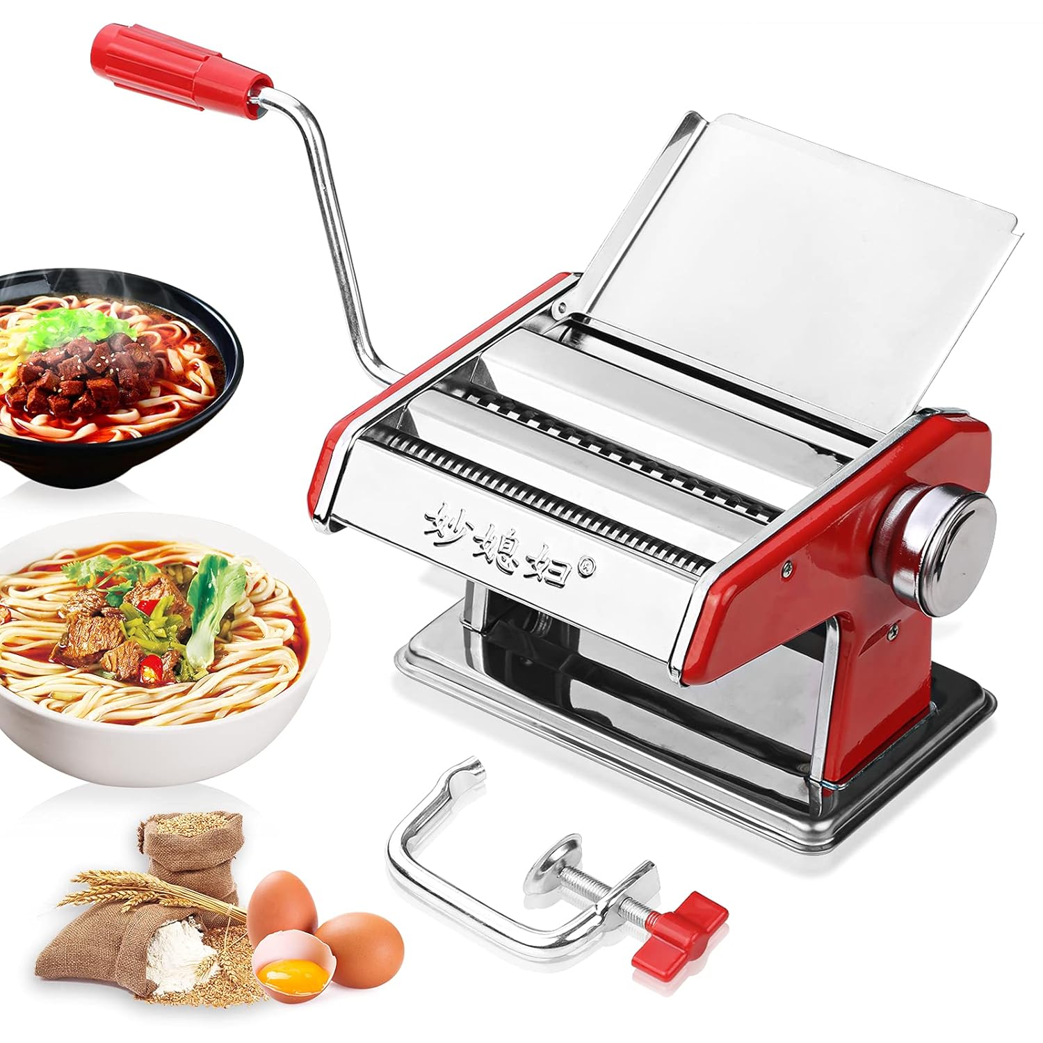 Pasta Maker Machine Stainless Steel Roller Pasta Maker Amazon.in