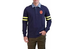 Brooks Brothers Men's Long Sleeve Emblem Rugby Shirt