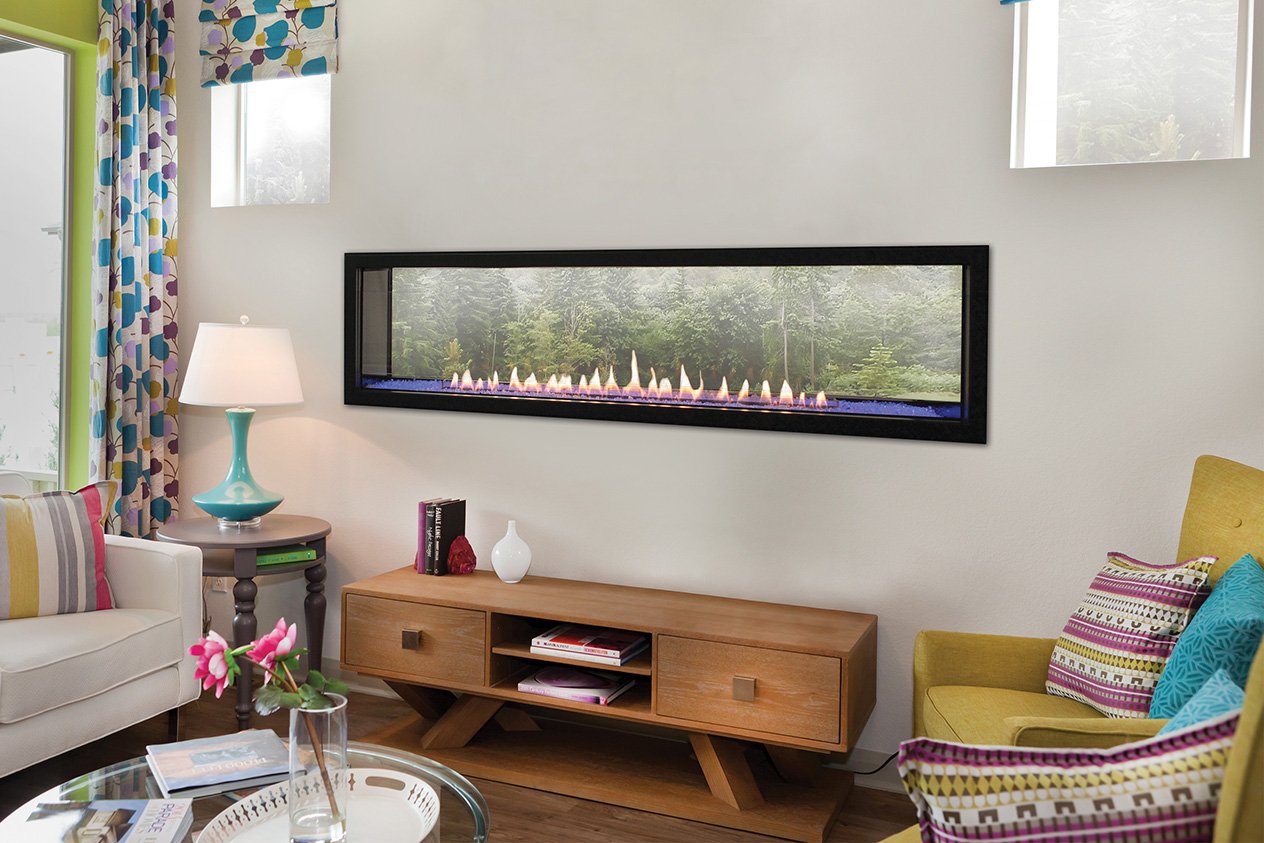 Boulevard 60" Linear See-Through Vent Free Fireplace, Intermittent Pilot, 40,000 BTU, Natural Gas