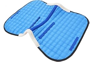 RASTKY Stylish Horse Saddle Pad Comfortable Lightweight for Riding Saddle Non Slip Polyester Silk Cotton