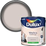 Dulux Silk Emulsion Paint Walls Ceilings Mellow Mocha 2.5L