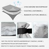 OFFCUP Outside Tap Covers for Winter 2 Pack Large Insulated Faucet Covers Grey view 2