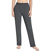 Weintee Women's Cotton Sweatpants Knit Pants with Pockets