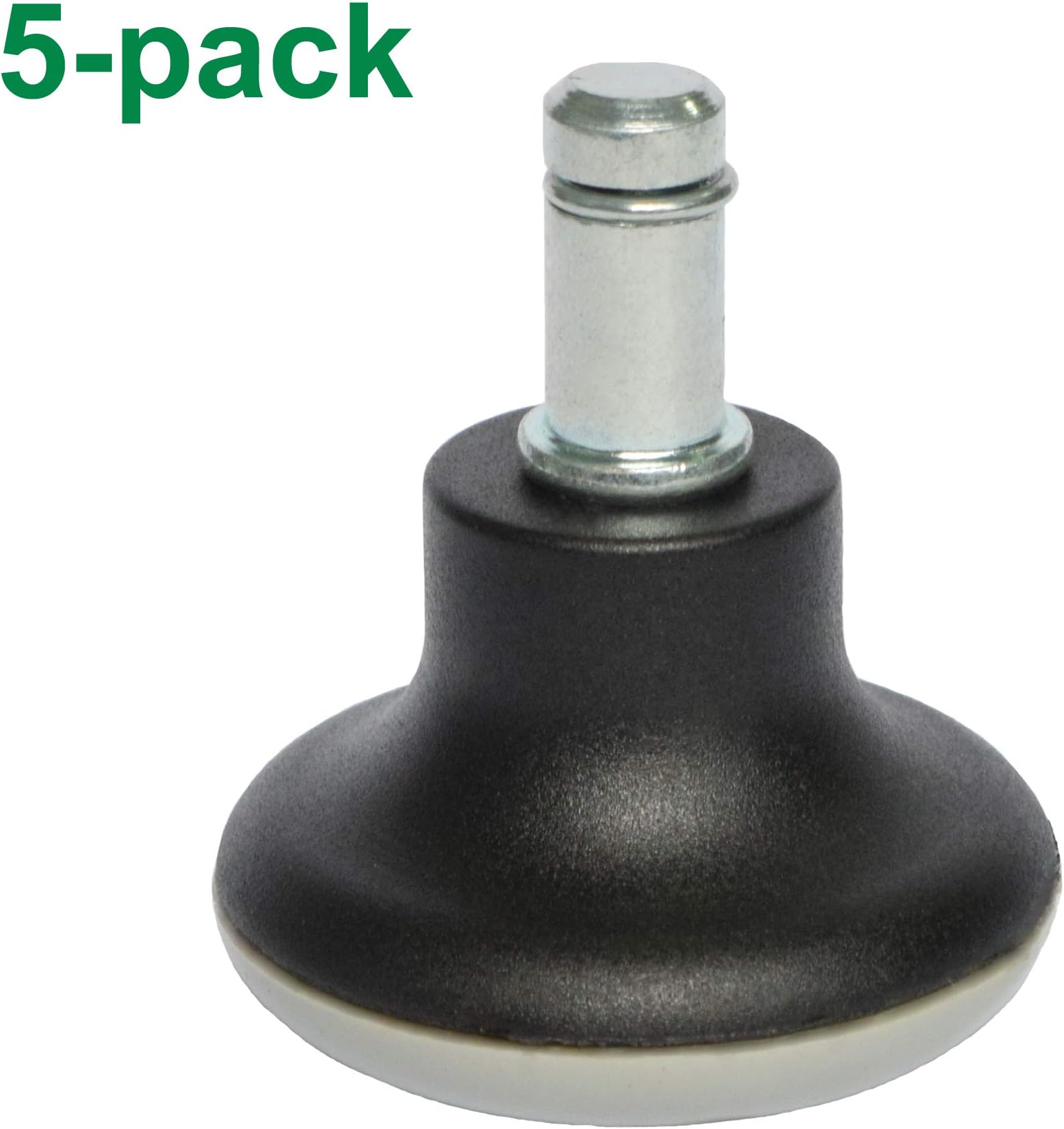 Herrman Furniture Floor Gliders Bell Glides 11mm pu Replacement High Profile for Office Chairs Glide Castors 5-Pack BellGlidePU11_UK …