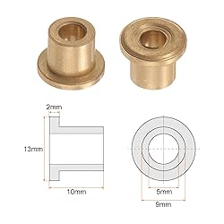 HARFINGTON 2pcs Flange Bearing Sleeve 5mm Bore 9mm