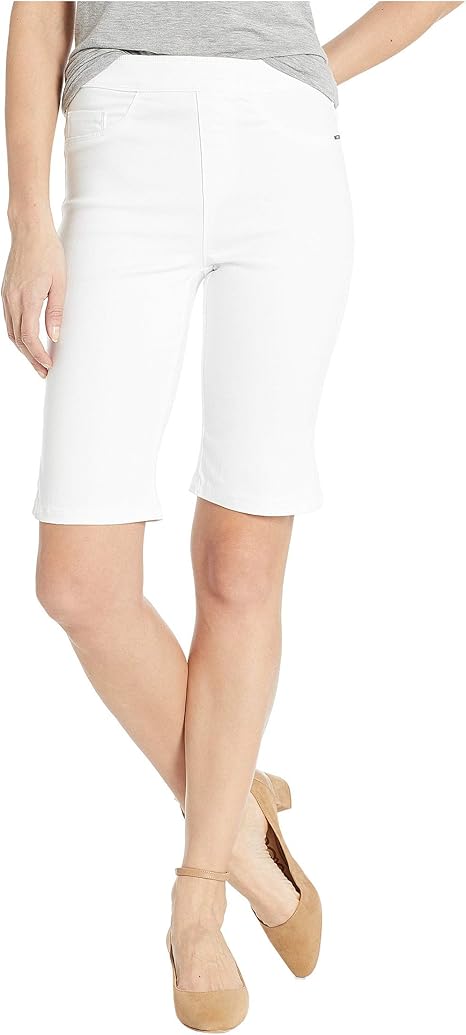 womens pull on white jeans