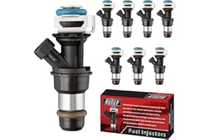 MACAX Set of 8 Fuel Injectors 17113553 Replacement Compatible with Chevy Silverado Tahoe Express GMC Sierra 1500 2500 3500 Yukon Savana 4.8L 5.3L 6.0L V8 - Replaces 17113698 FJ10062 FJ315 4G1659 67363