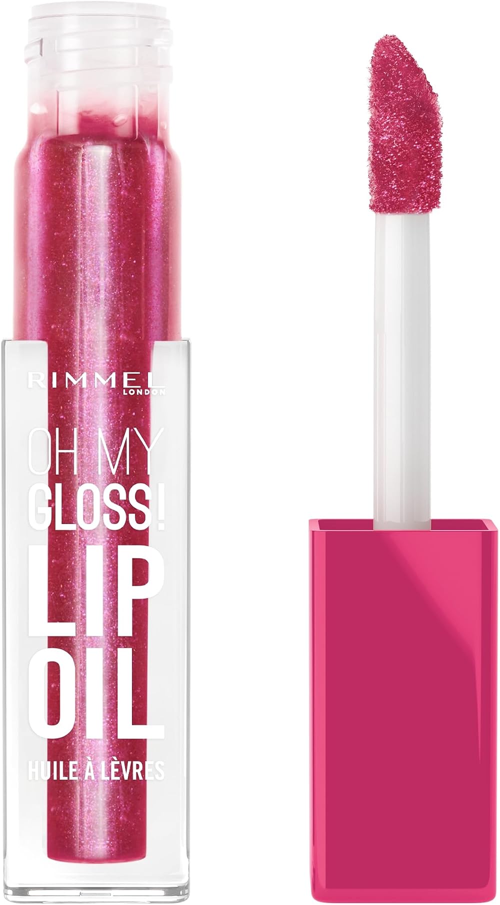 Rimmel Oh My Gloss Lip Oil 007 Fuchsia Punch Lip Shine Hydrates Vegan Cruelty